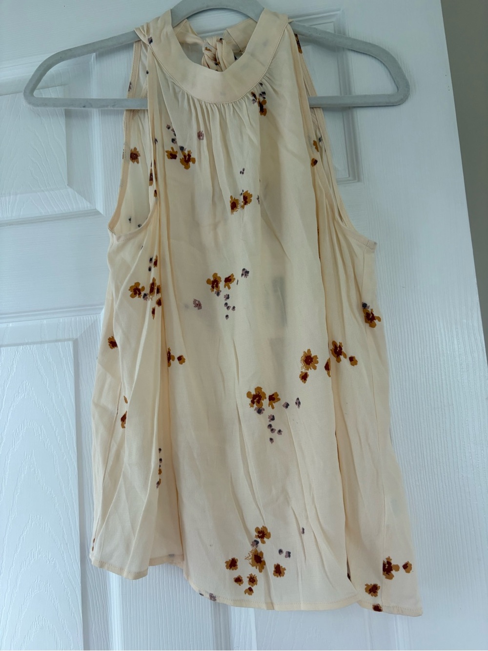 Gentle Fawn Cream Floral Halter Tunic